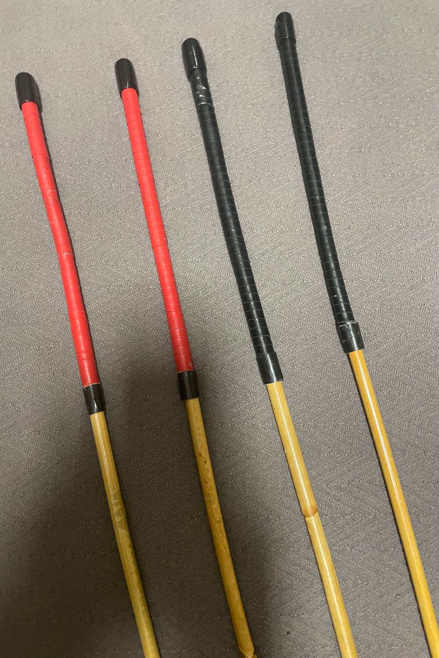 Headmistress/La Maitresse Signature Kooboo Cane 85-90 cms Length - Top Grain Leather / Kangaroo Leather Handles - Sale / Clearance Sets of 4 - Englishvice Canes
