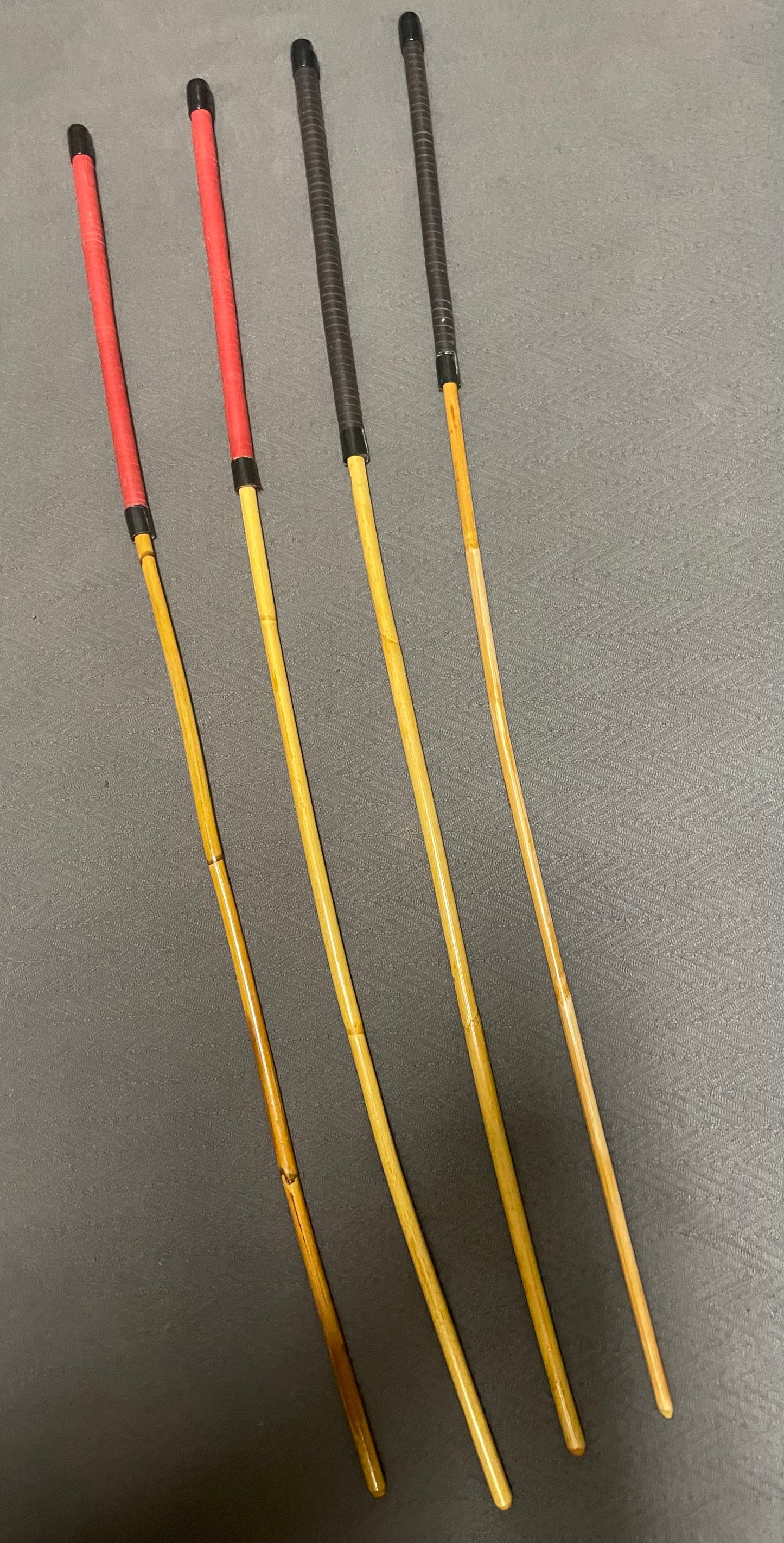 Headmistress/La Maitresse Signature Kooboo Cane 85-90 cms Length - Top Grain Leather / Kangaroo Leather Handles - Sale / Clearance Sets of 4 - Englishvice Canes
