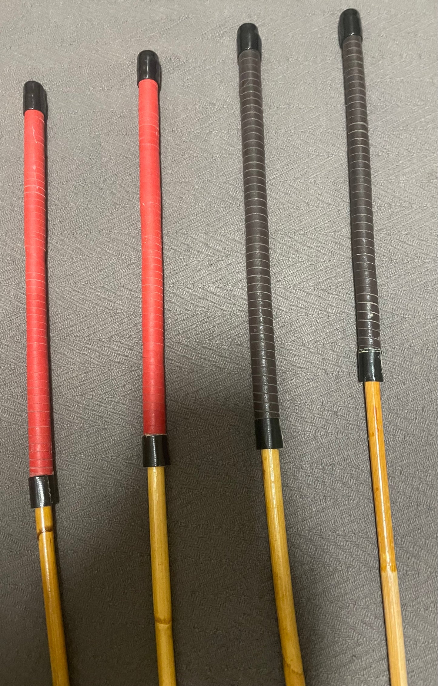 Headmistress/La Maitresse Signature Kooboo Cane 85-90 cms Length - Top Grain Leather / Kangaroo Leather Handles - Sale / Clearance Sets of 4 - Englishvice Canes