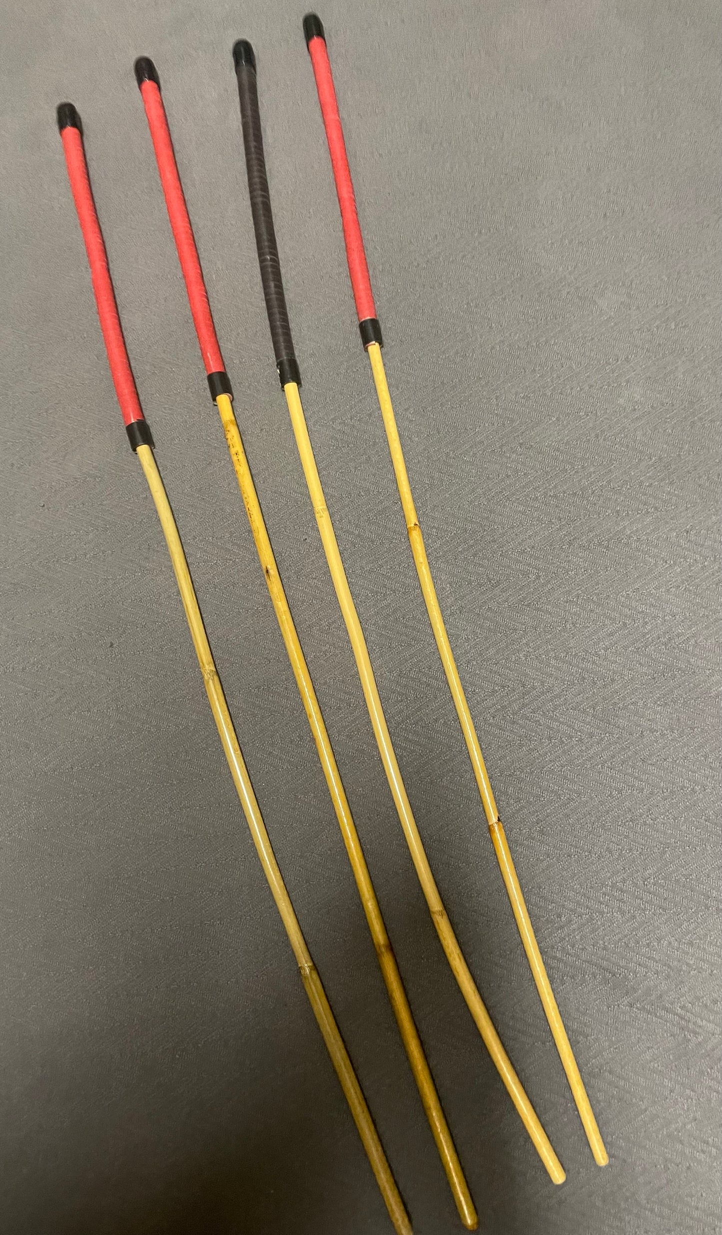 Headmistress/La Maitresse Signature Kooboo Cane 85-90 cms Length - Top Grain Leather / Kangaroo Leather Handles - Sale / Clearance Sets of 4 - Englishvice Canes