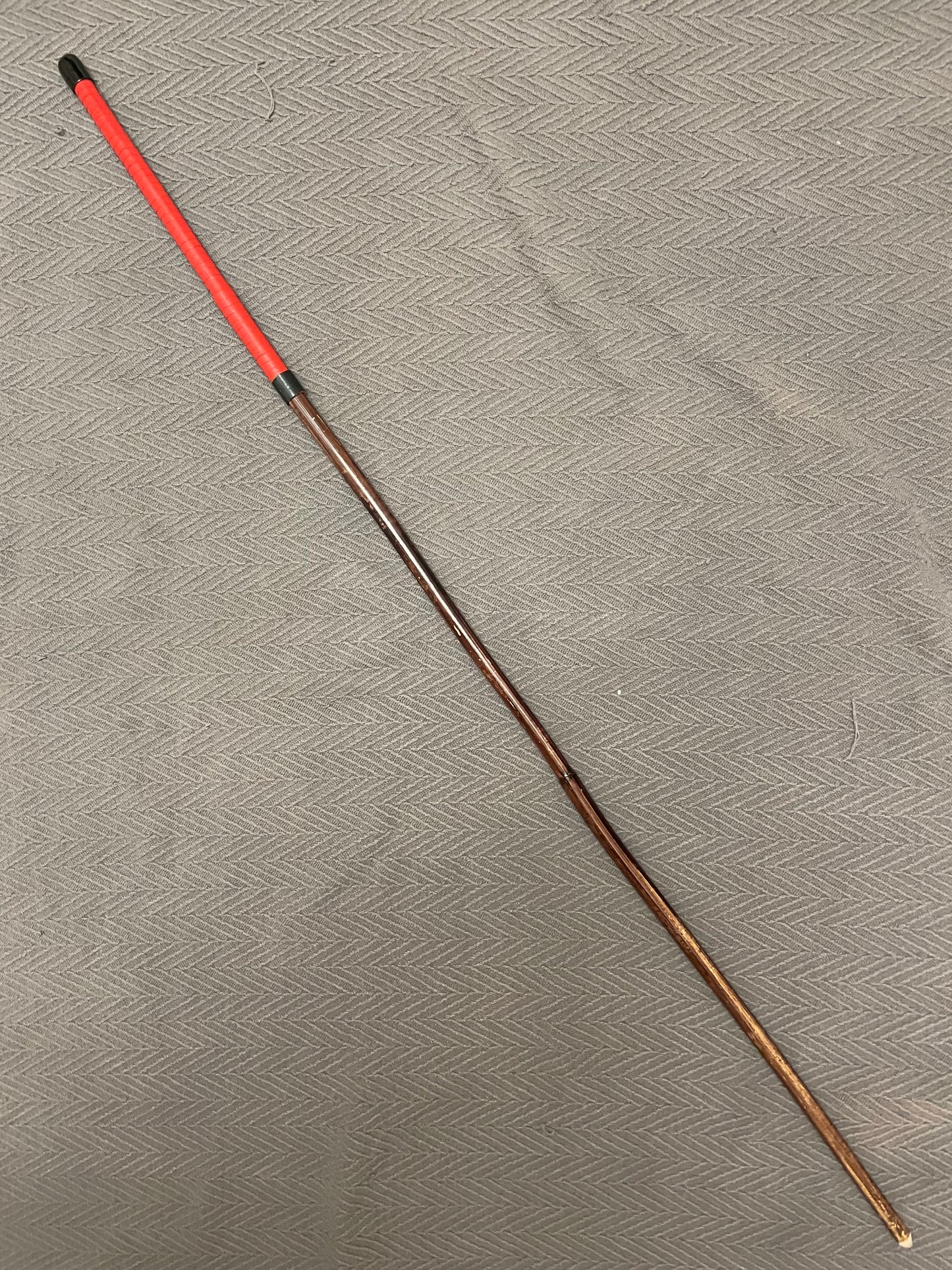 The Regina Smoked Dragon Rattan Canes - 95-100 cms Length - Red or Black Paracord / Kangaroo Leather Handles - Englishvice Canes