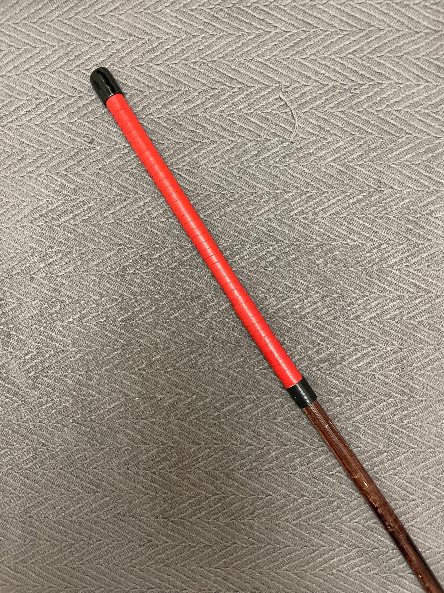 The Regina  Smoked Dragon Rattan Canes - 95-100 cms Length - Red or Black Paracord / Kangaroo Leather Handles - Englishvice Canes