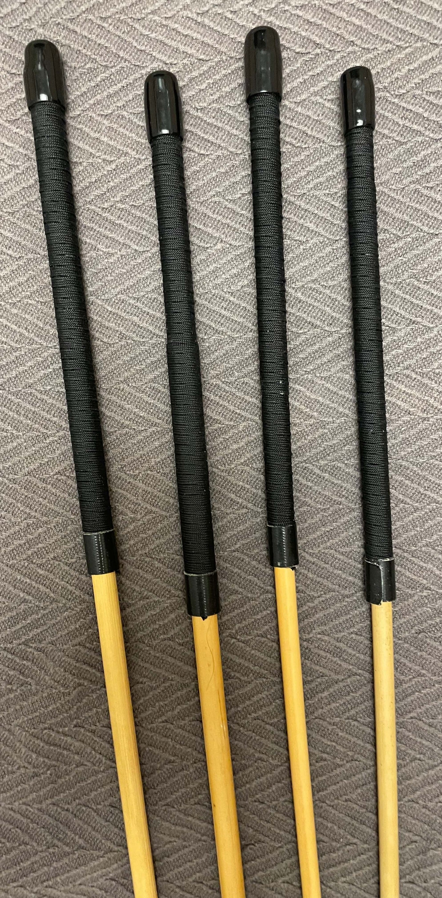 Dragon Cane Aficionado Set - Set of 4 Classic Dragon Rattan Punishment Canes / School Canes