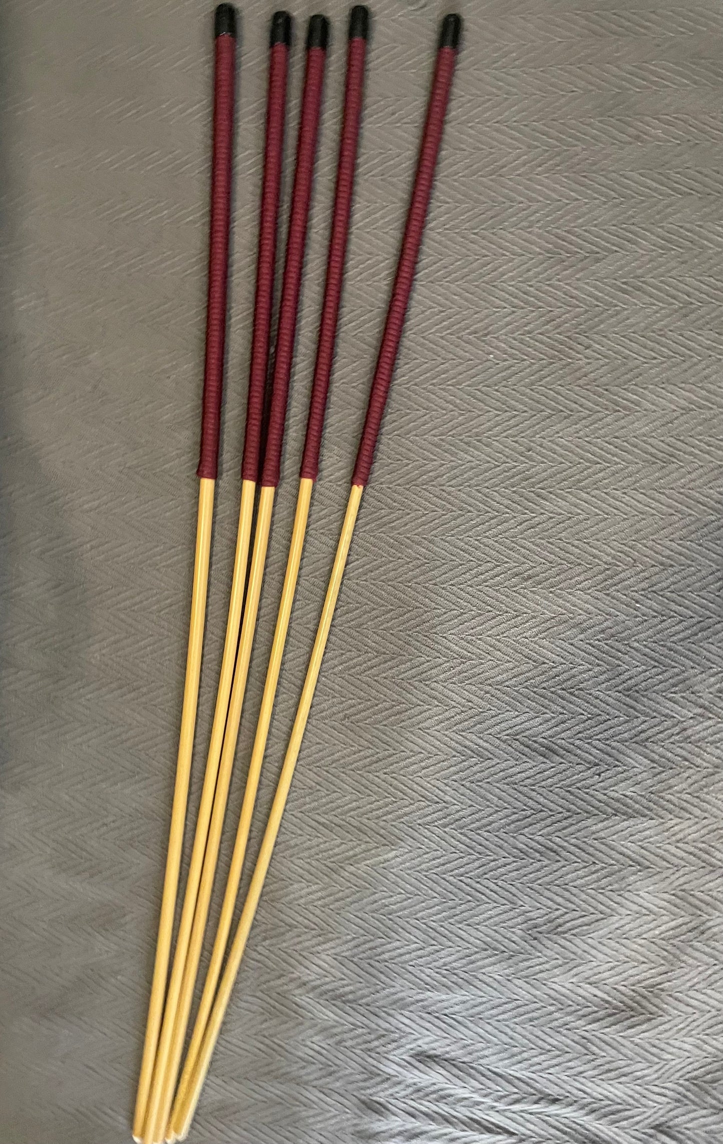 Set of 5 Knotless Dragon Canes / Ultimate Canes / No Knot Canes / BDSM Canes - 95 cms Length - Burgundy Paracord Handles