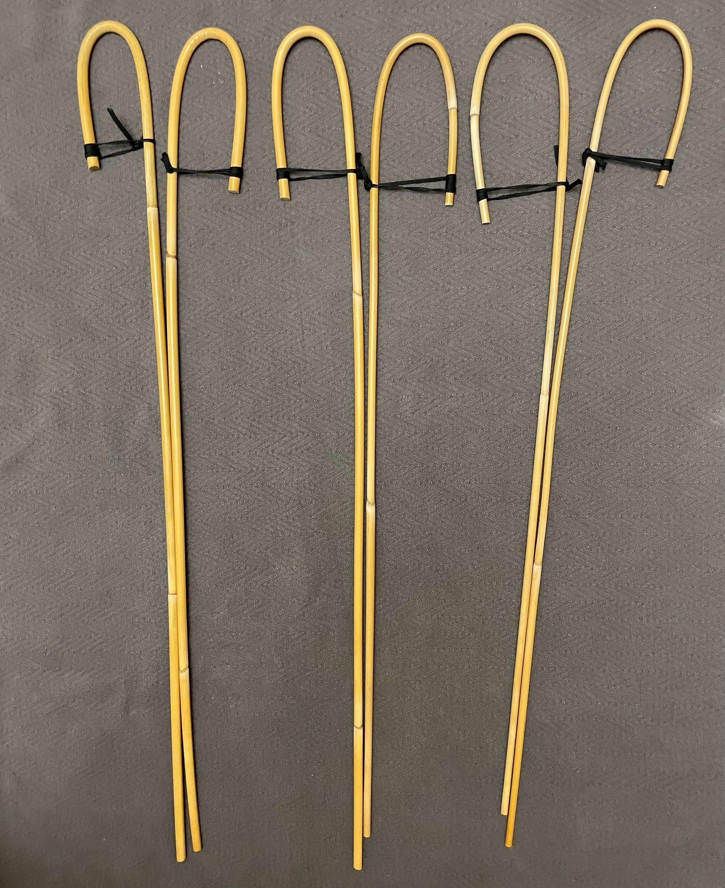 Set of 6 Classic Dragon Rattan Crook Handle English School Punishment Canes / Senior Cane / Reformatory Cane - 90 to 95 cms Length - Englishvice Canes