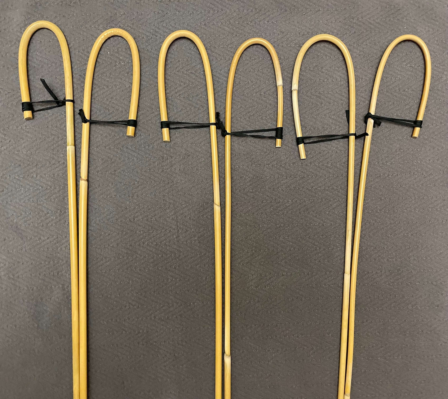 Set of 6 Classic Dragon Rattan Crook Handle English School Punishment Canes / Senior Cane / Reformatory Cane - 90 to 95 cms Length - Englishvice Canes