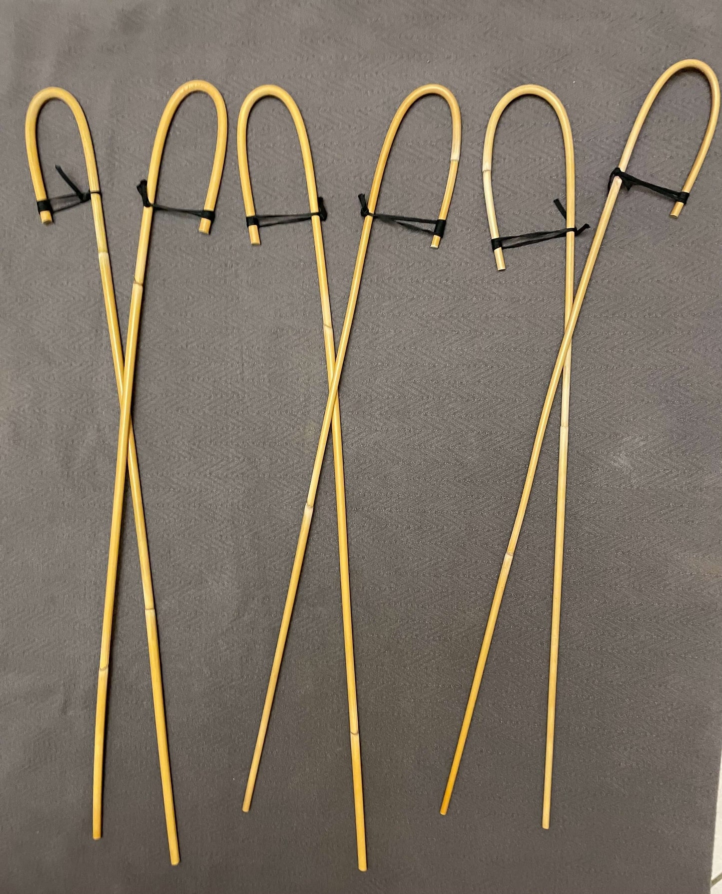 Set of 6 Classic Dragon Rattan Crook Handle English School Punishment Canes / Senior Cane / Reformatory Cane - 90 to 95 cms Length - Englishvice Canes
