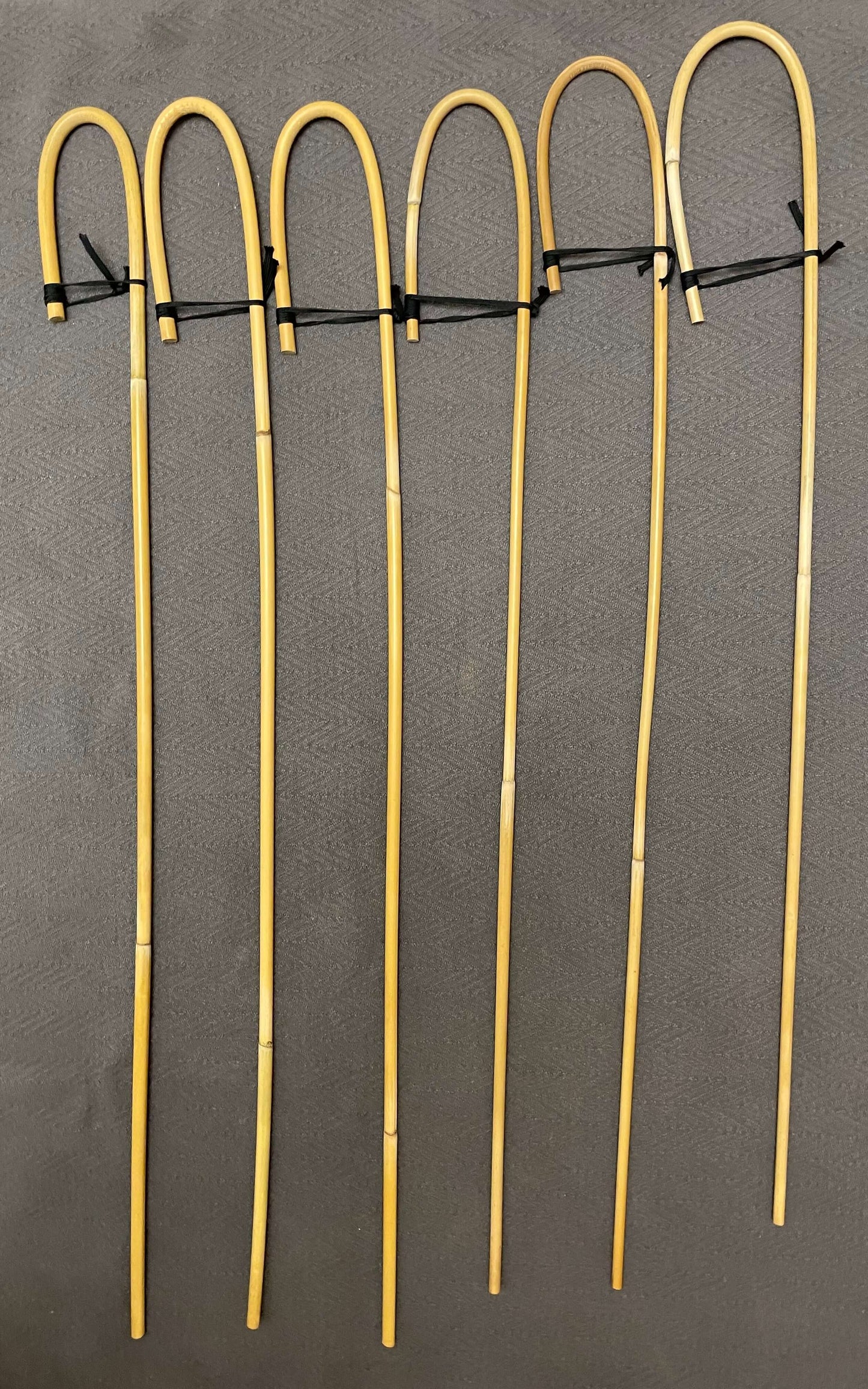Set of 6 Classic Dragon Rattan Crook Handle English School Punishment Canes / Senior Cane / Reformatory Cane - 90 to 95 cms Length - Englishvice Canes