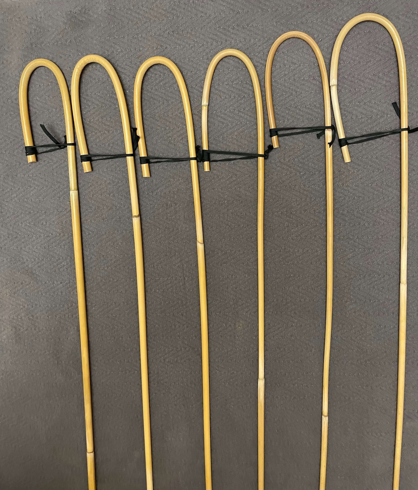 Set of 6 Classic Dragon Rattan Crook Handle English School Punishment Canes / Senior Cane / Reformatory Cane - 90 to 95 cms Length - Englishvice Canes