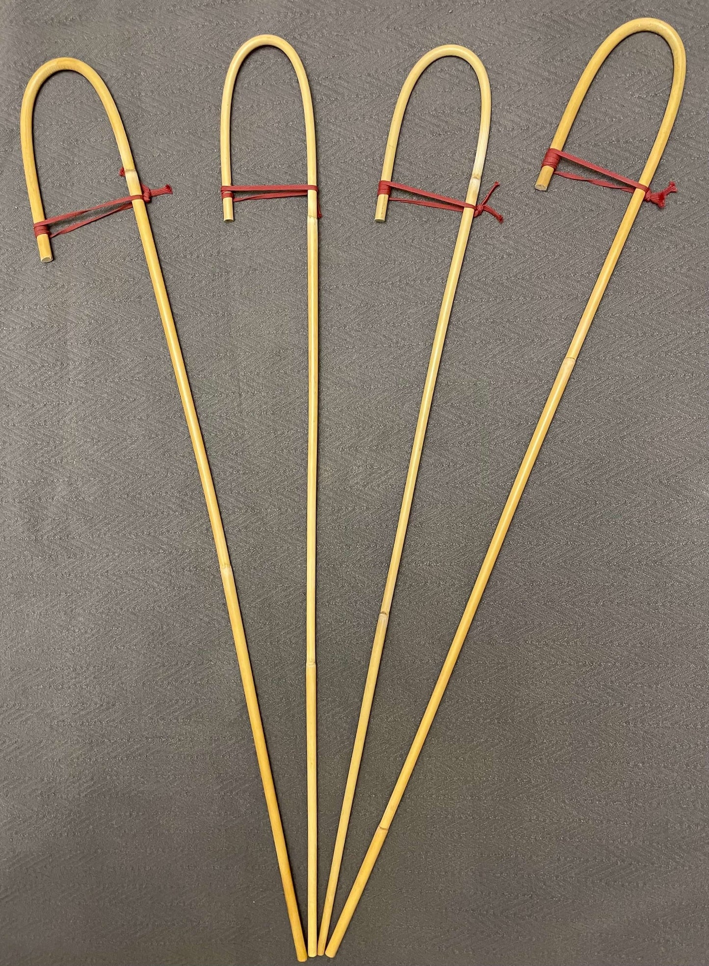 Set of 4 Classic Dragon Rattan Crook Handle English School Punishment Canes / Senior Cane / Reformatory Cane / Victorian School Canes - Englishvice Canes
