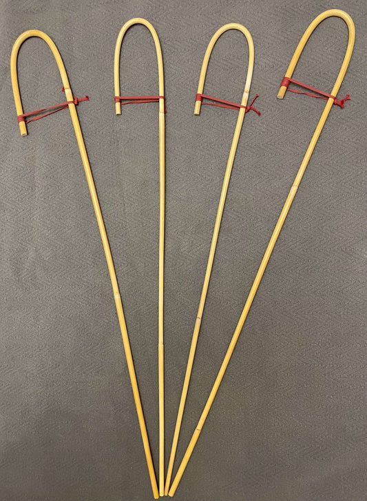 Set of 4 Classic Dragon Rattan Crook Handle English School Punishment Canes / Senior Cane / Reformatory Cane / Victorian School Canes - Englishvice Canes