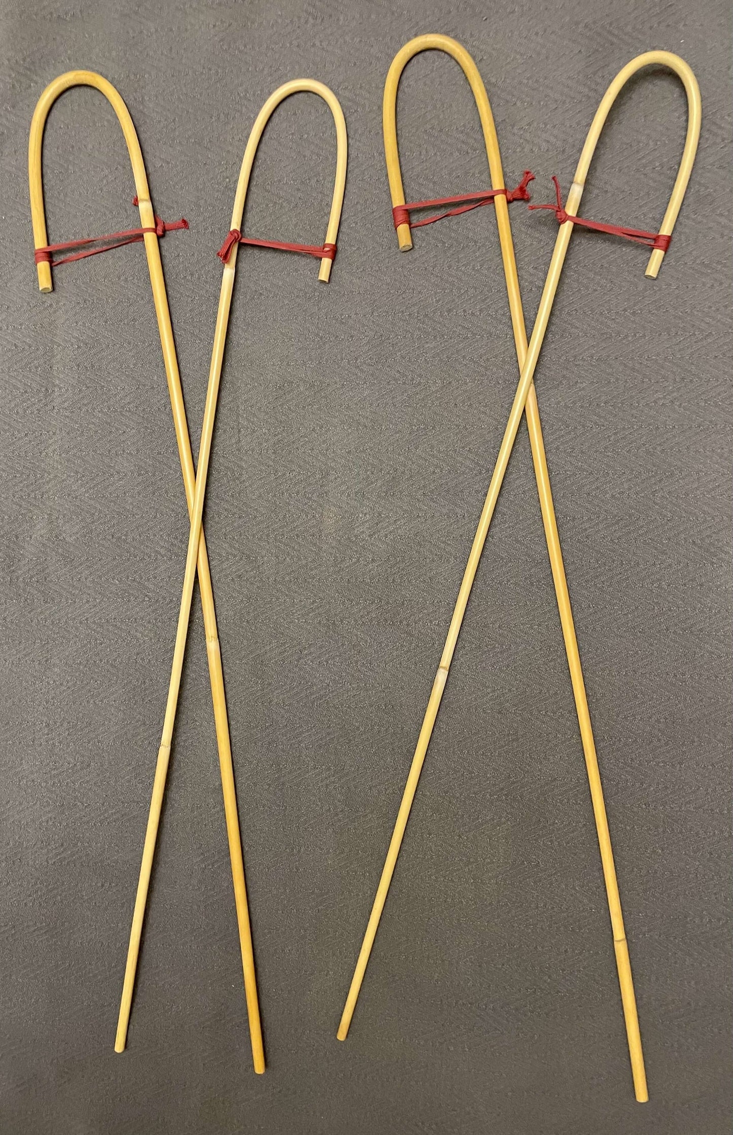 Set of 4 Classic Dragon Rattan Crook Handle English School Punishment Canes / Senior Cane / Reformatory Cane / Victorian School Canes - Englishvice Canes