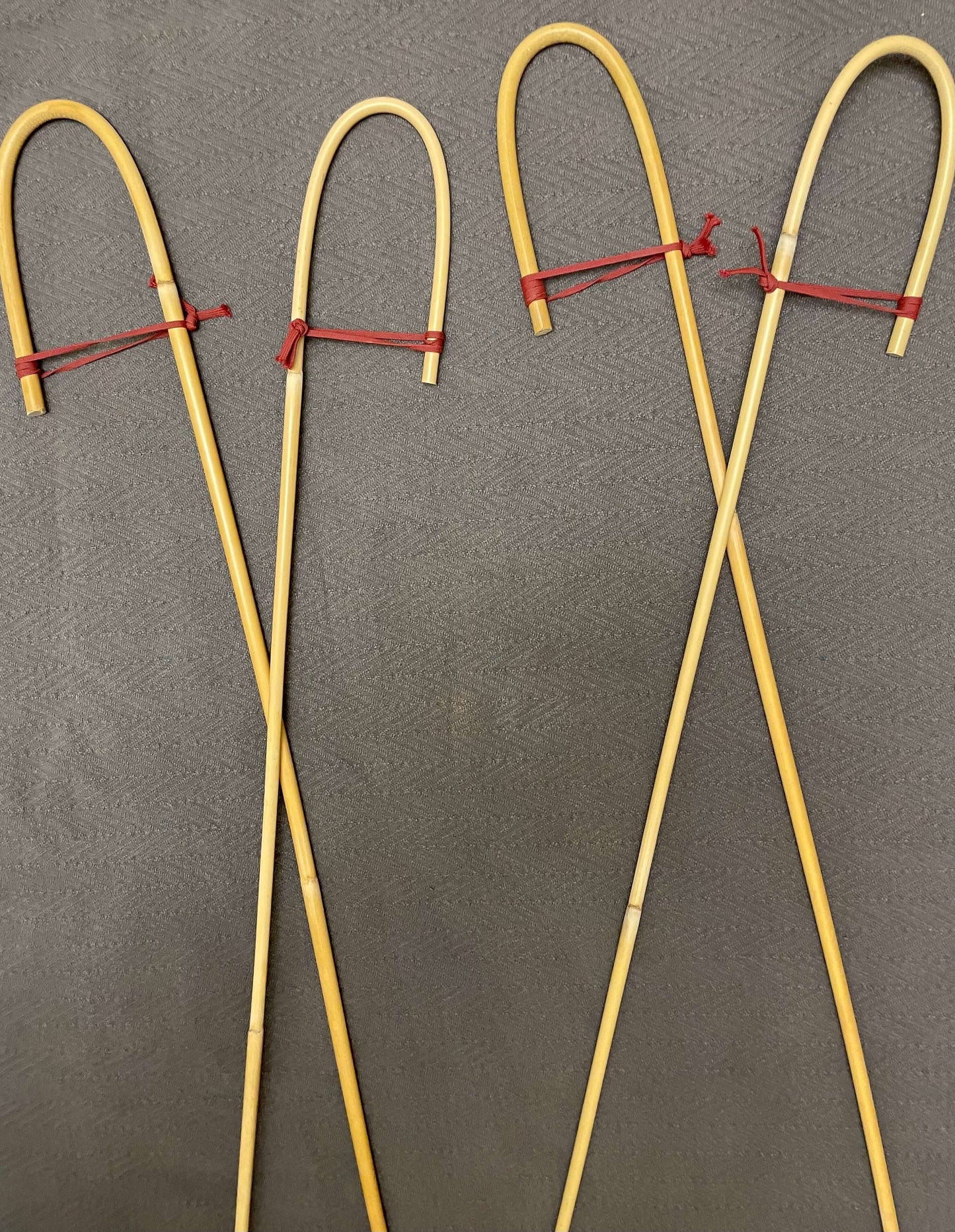 Set of 4 Classic Dragon Rattan Crook Handle English School Punishment Canes / Senior Cane / Reformatory Cane / Victorian School Canes - Englishvice Canes