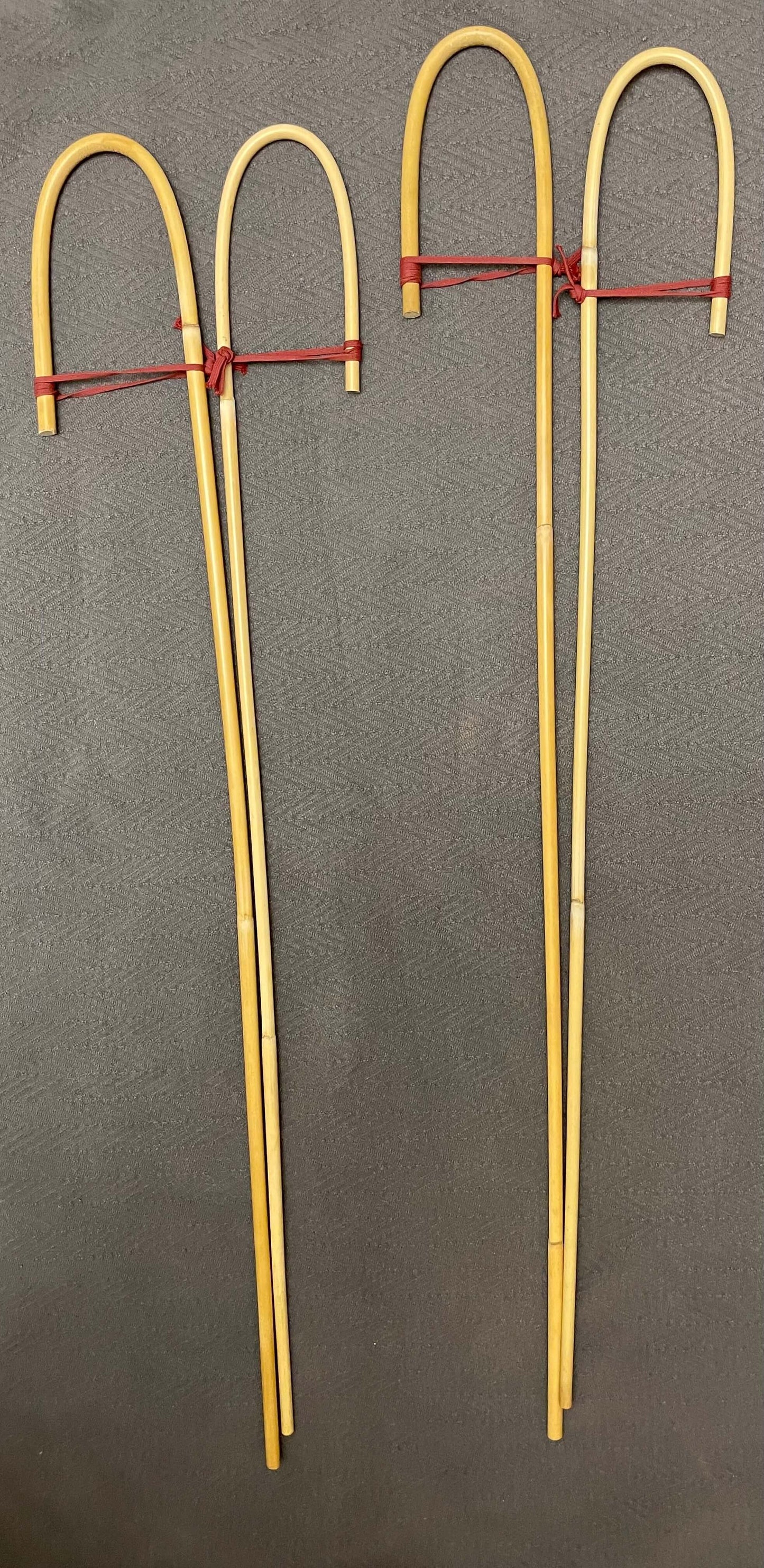 Set of 4 Classic Dragon Rattan Crook Handle English School Punishment Canes / Senior Cane / Reformatory Cane / Victorian School Canes - Englishvice Canes