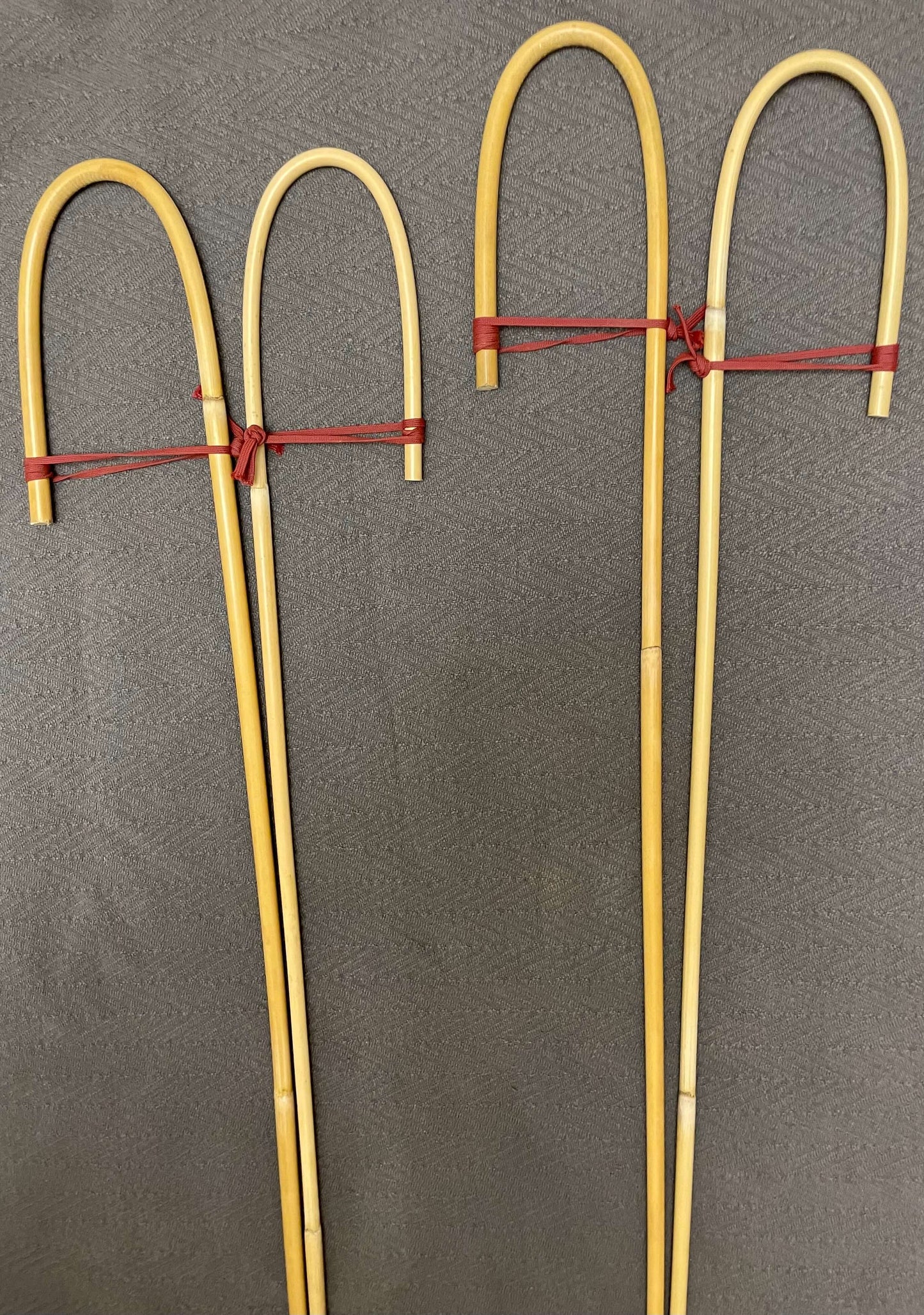Set of 4 Classic Dragon Rattan Crook Handle English School Punishment Canes / Senior Cane / Reformatory Cane / Victorian School Canes - Englishvice Canes