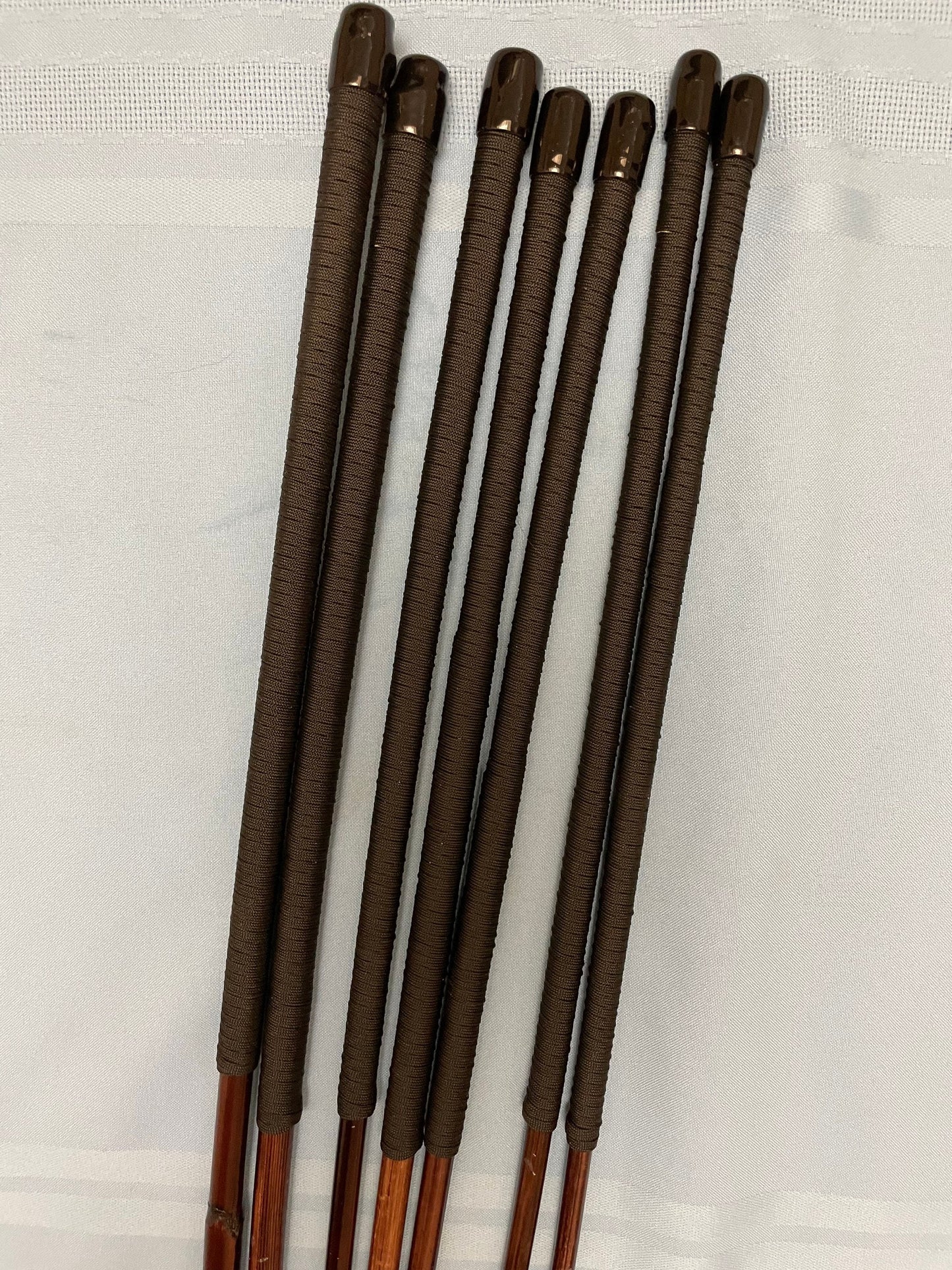 Smoked Dragon Canes / Dark Dragon Canes / BDSM Canes Set of 6 - 95 to 100 cms Length - RED or BLACK Paracord Handles - Englishvice Canes
