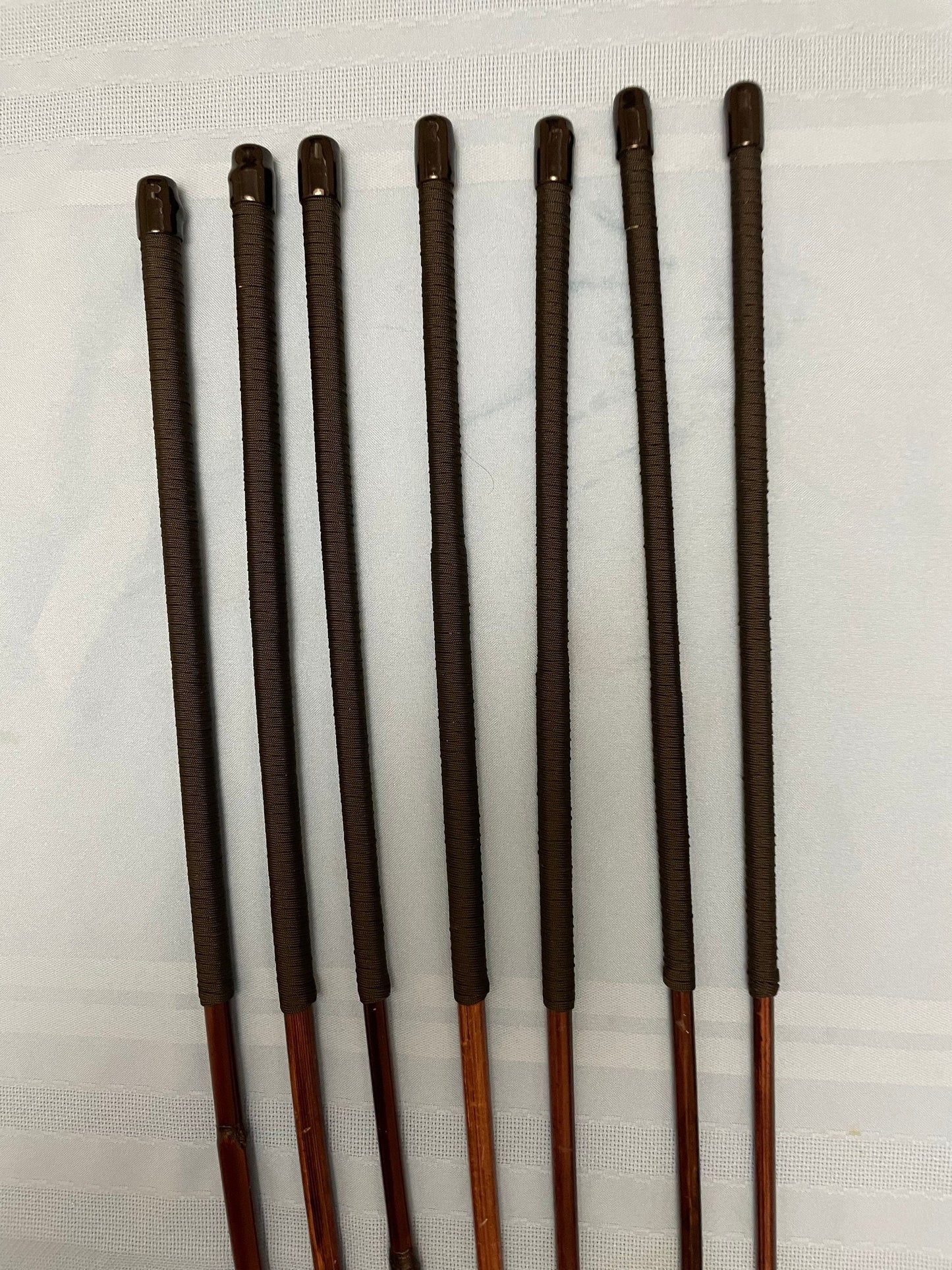 Smoked Dragon Canes / Dark Dragon Canes / BDSM Canes Set of 6 - 95 to 100 cms Length - RED or BLACK Paracord Handles - Englishvice Canes
