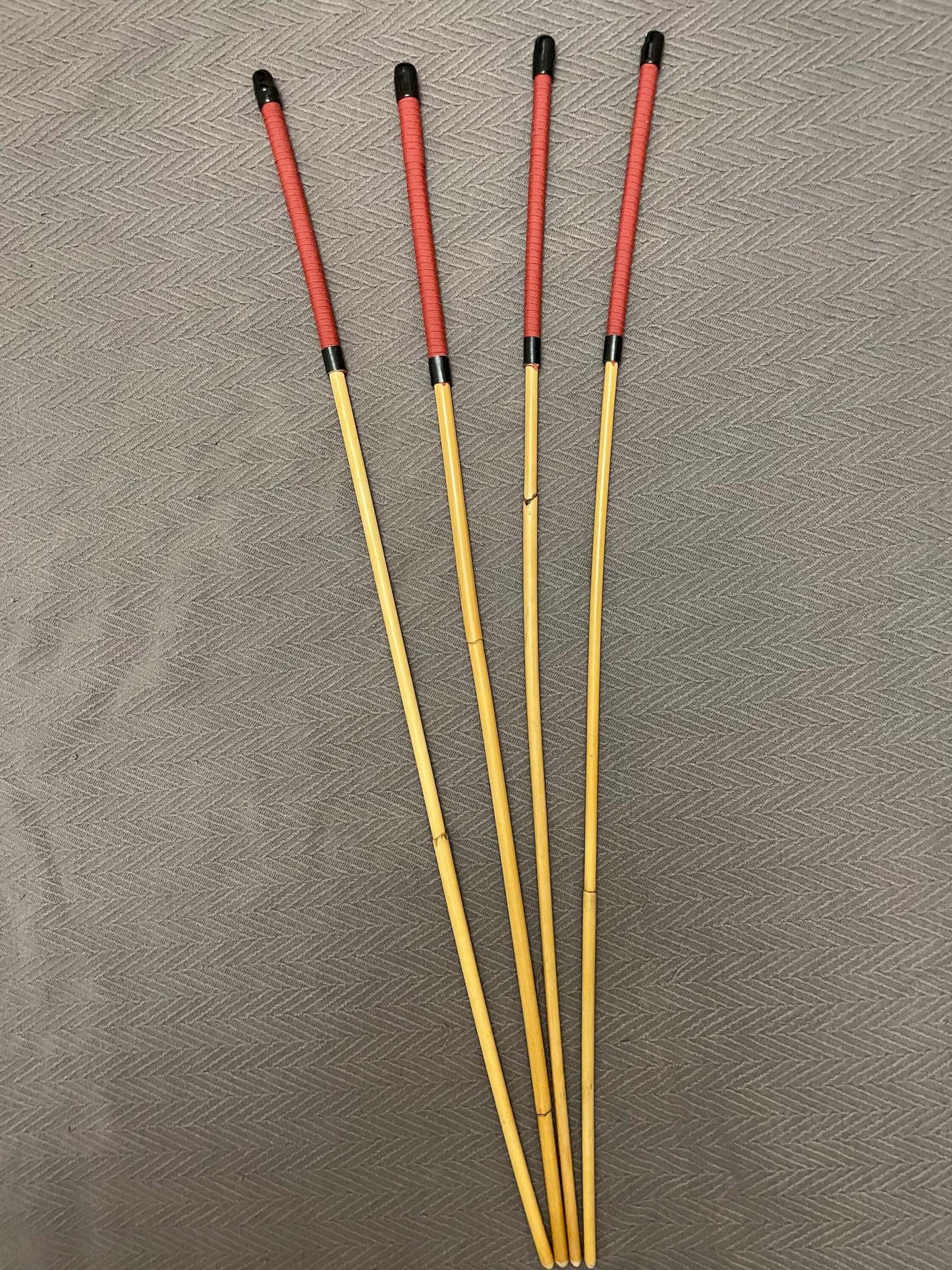Set of 4 Dragon Canes with Red Paracord Handles