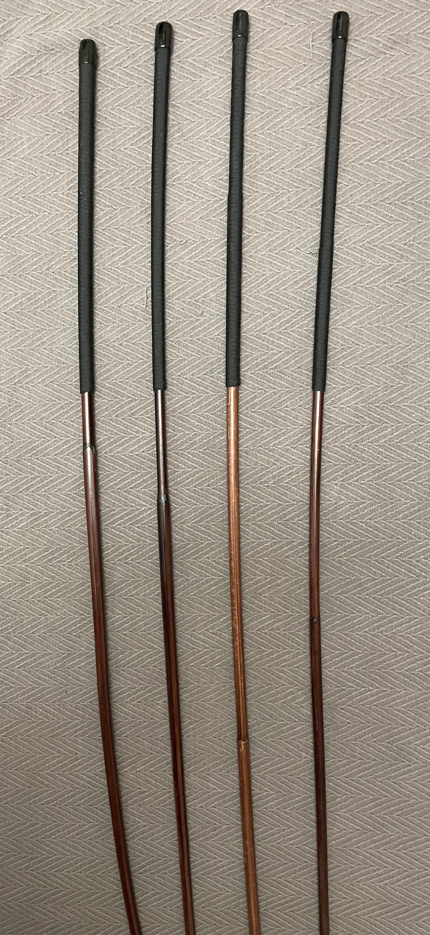 Set of 4 Smoked Dragon Canes 95 - 100 cms with Black Paracord Handles