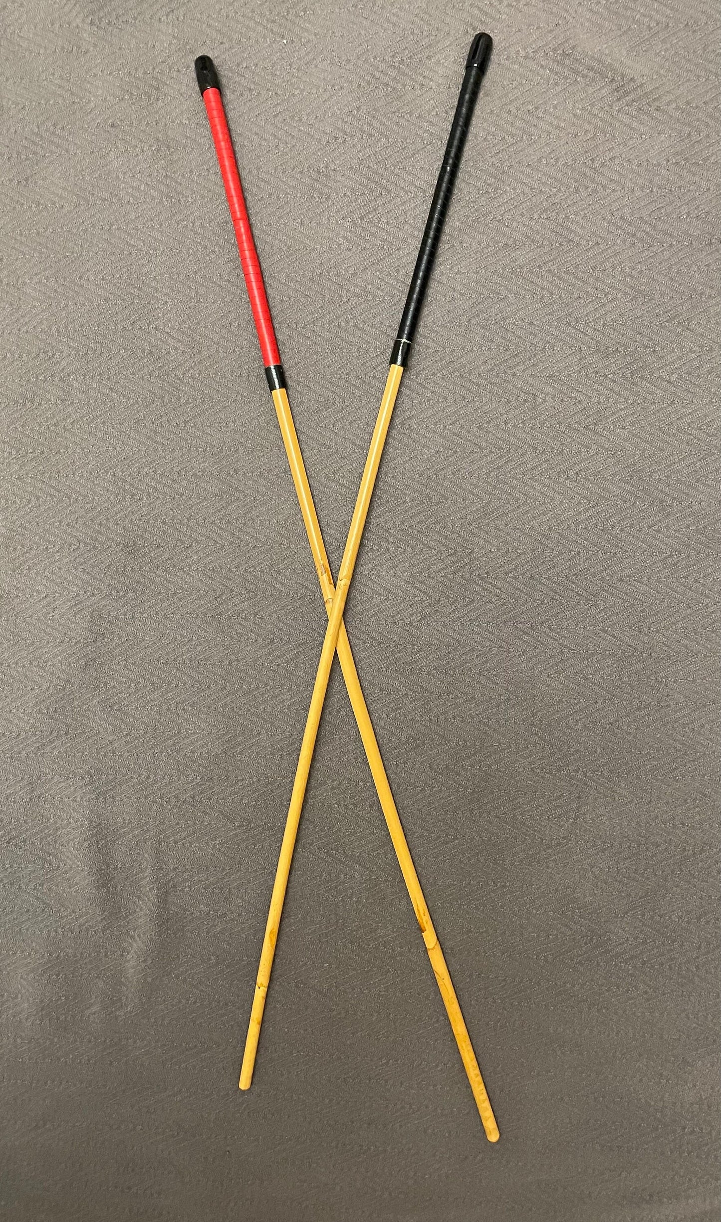 Reformatory Wardress / Eton Signature Kooboo Rattan Punishment Canes - 85 to 90 cms Length - Kangaroo Leather Handles
