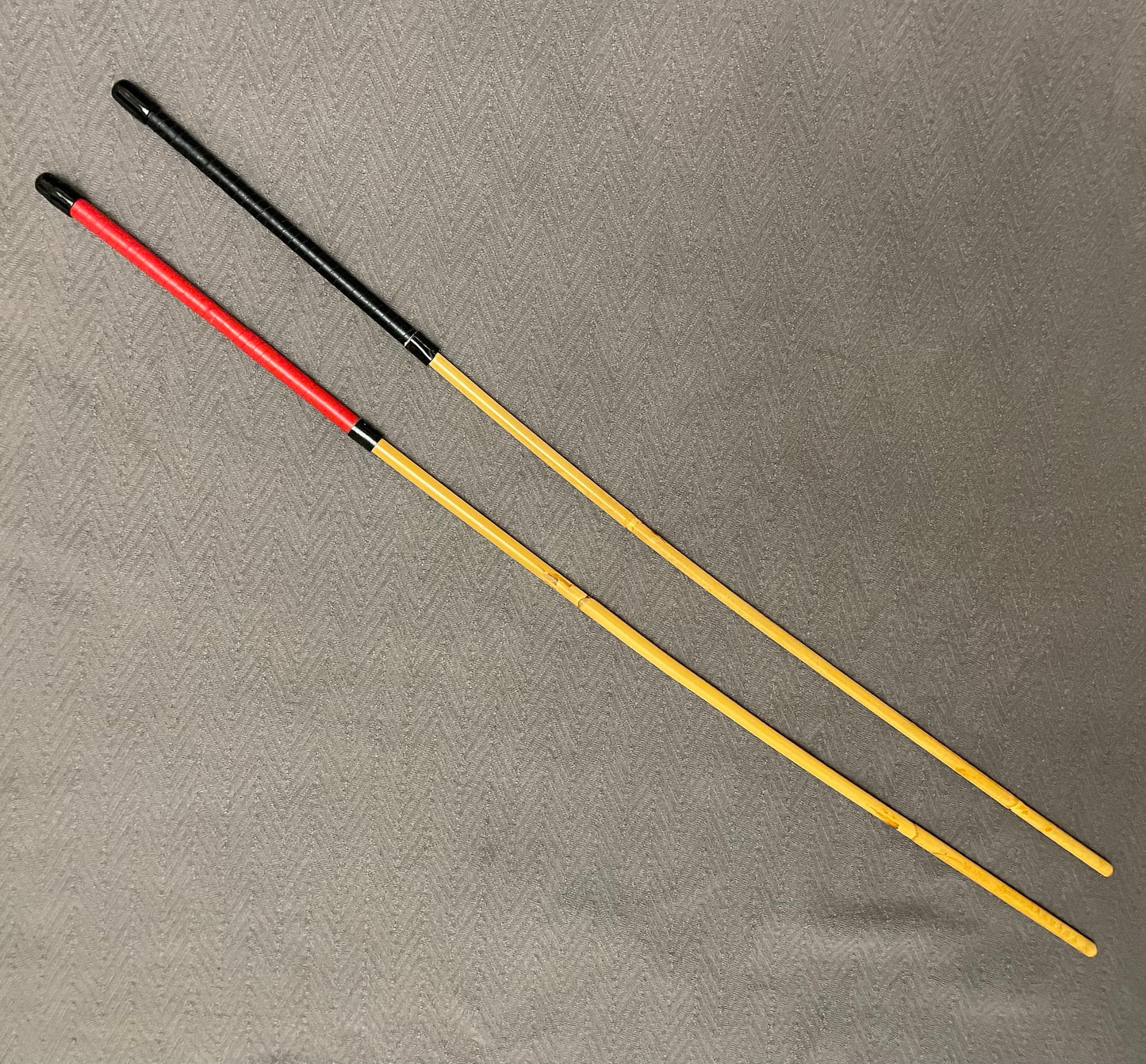 Reformatory Wardress / Eton Signature Kooboo Rattan Punishment Canes - 85 to 90 cms Length - Kangaroo Leather Handles