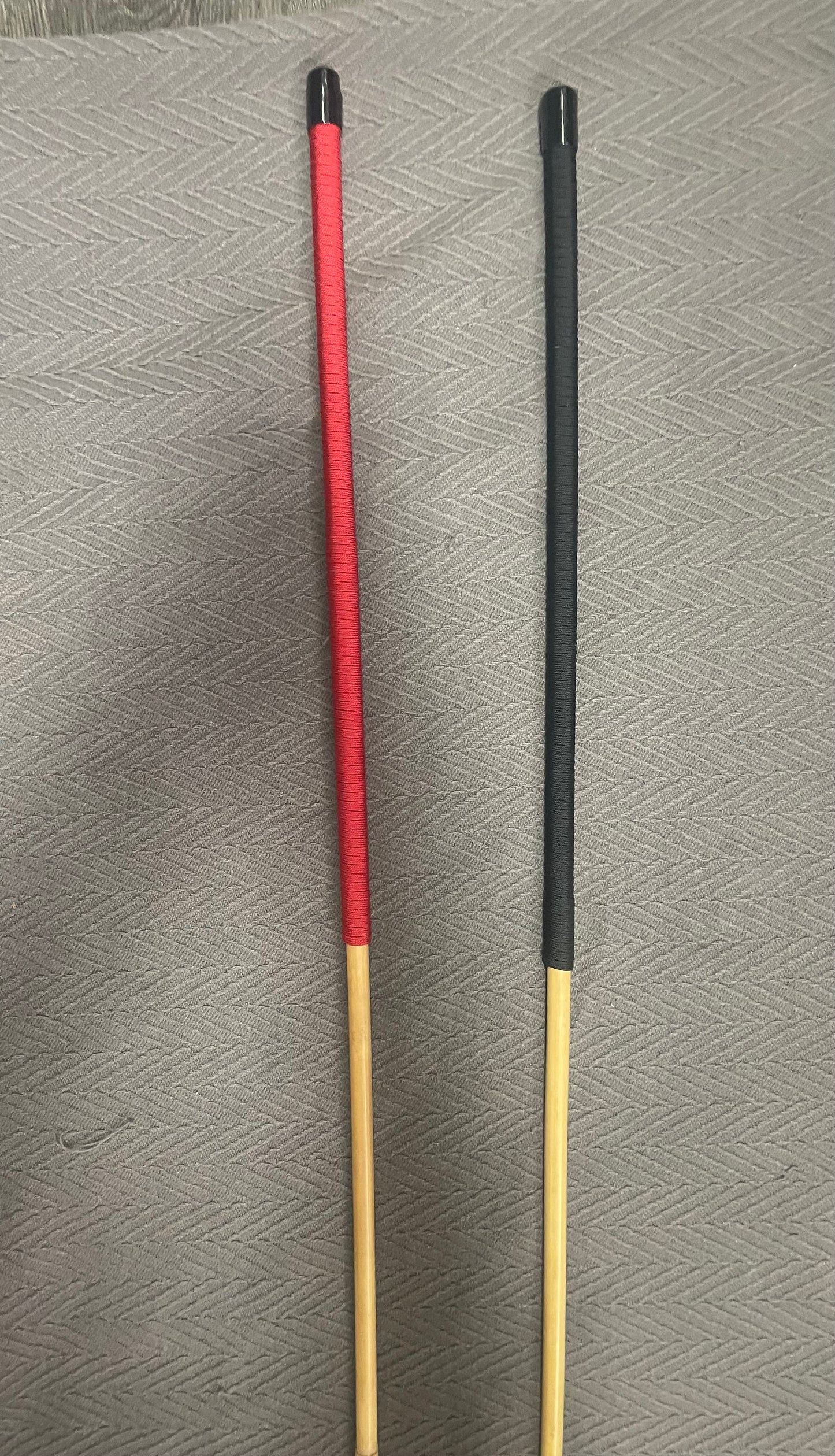 Singapore Prison Cane / Judicial Dragon Cane / Punishment Cane - 115 to 120 cms Length - Kangaroo Leather / Paracord Handles - Englishvice Canes