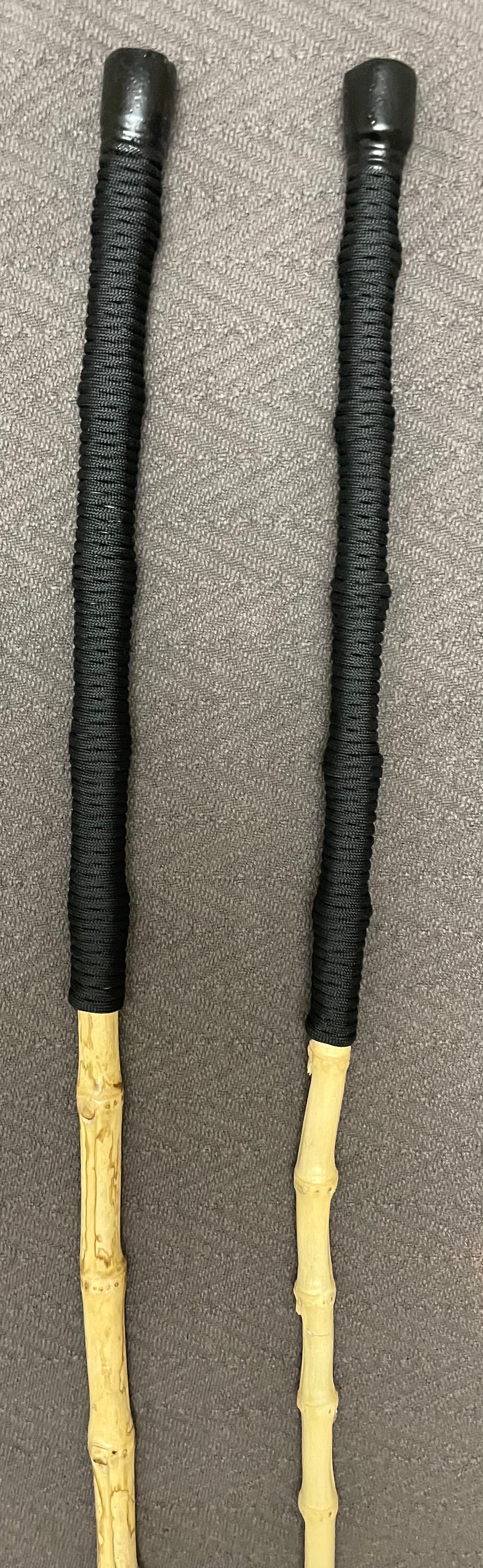 Whangee Punishment Cane (Paracord Handle) - 32 - 35" Length & 9-11mm OR 12-14mm Thickness