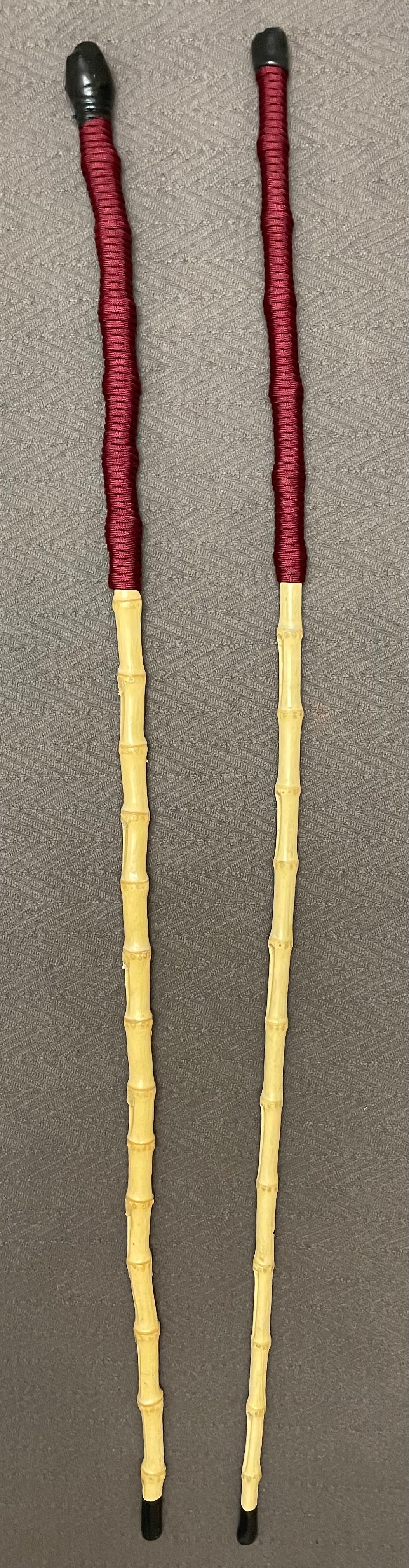 Whangee Punishment Cane (Paracord Handle) - 32 - 35" Length & 9-11mm OR 12-14mm Thickness