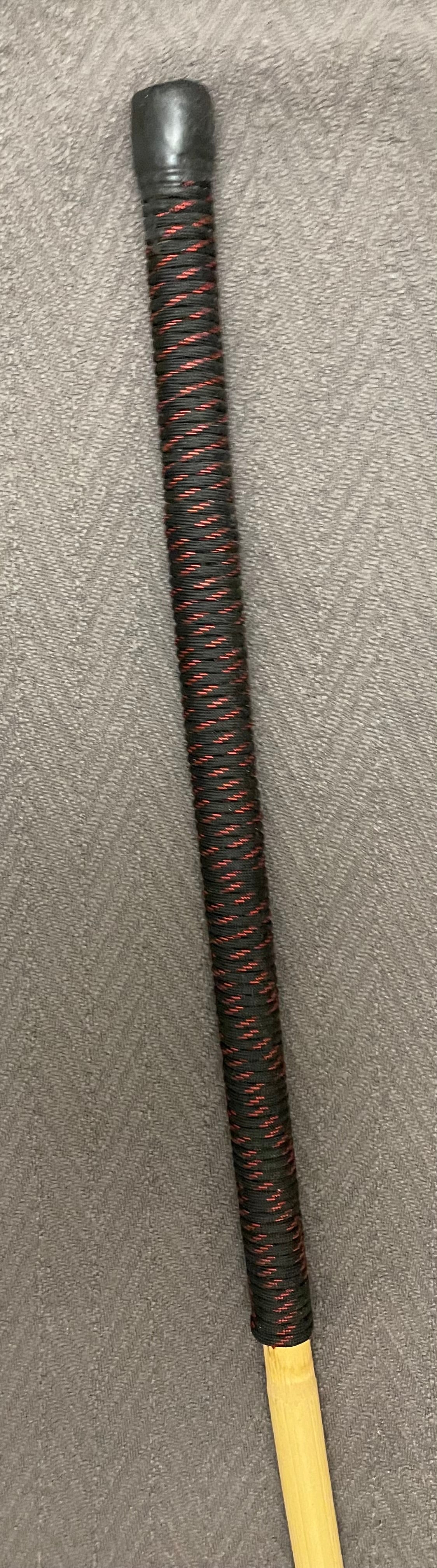 Singapore Prison Cane -  Standard and Extreme Editions - Judicial Rattan Cane (Malacca Rattan) - 1.2m L & 12.5 - 14 or 15-16 mm D - 15” Paracord Handles