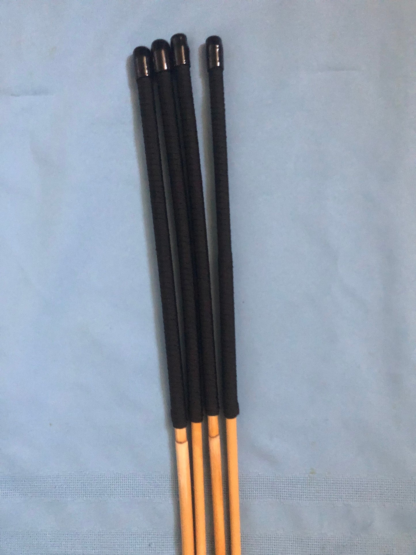 Set of 4 Very Whippy and Stingy Classic Dragon Canes - 95 cms Length - Black Paracord Handles