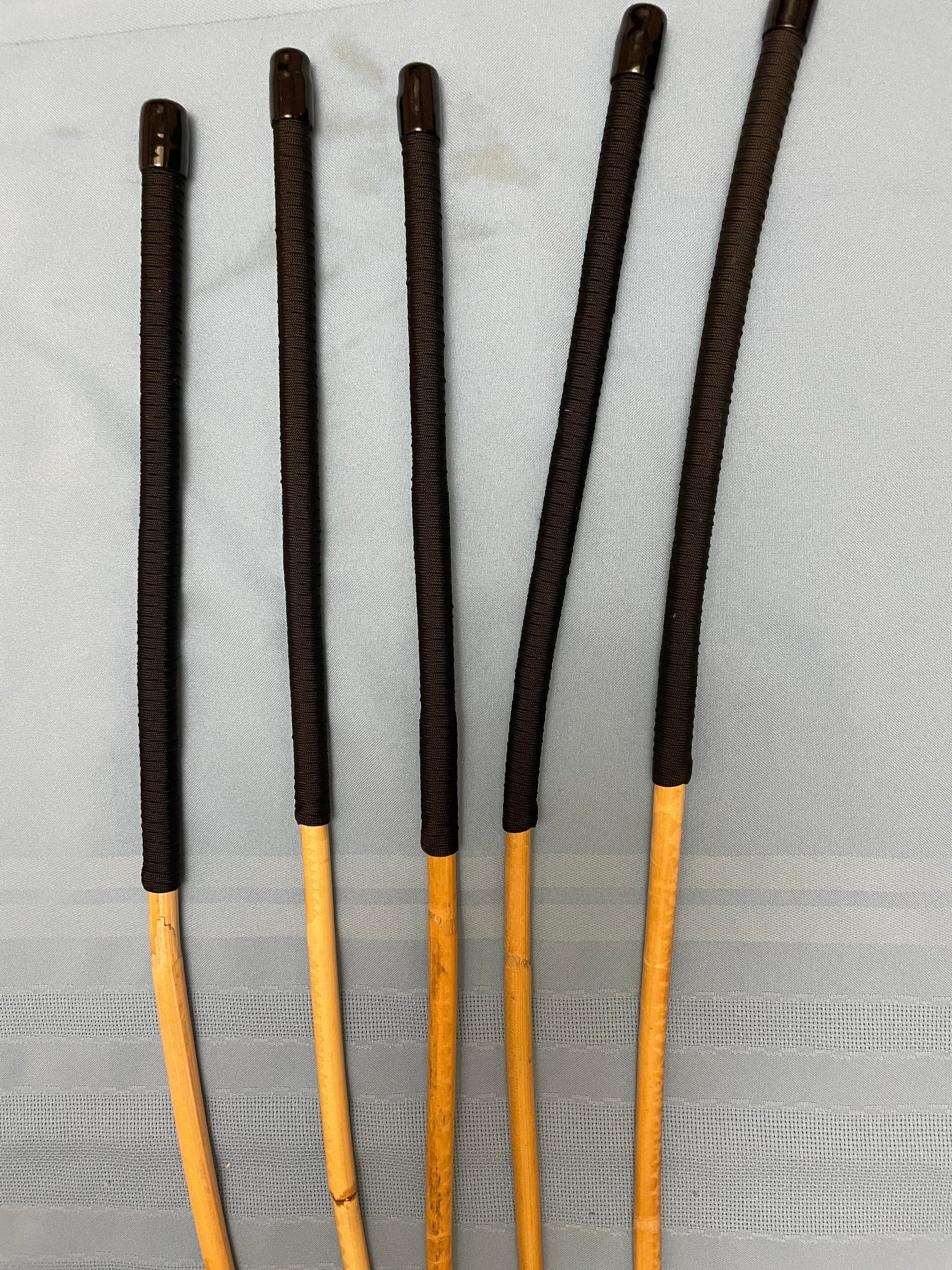 Clearance Set of 5 Reformatory Senior Kooboo Canes 85-90 cms Black Paracord Handles