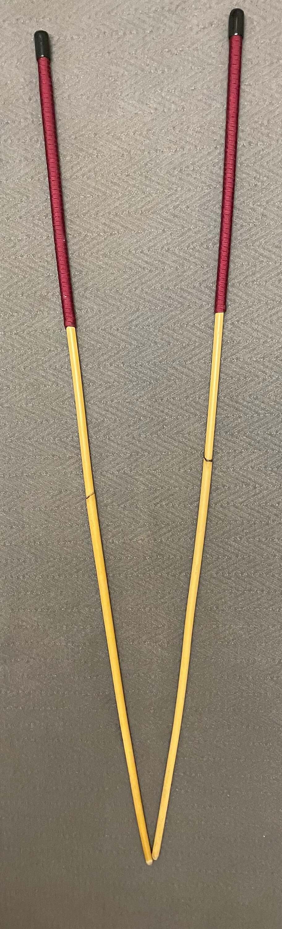 Set of 2 Classic Dragon Rattan Canes / School Canes - 90-95 cms Length with Paracord Handles