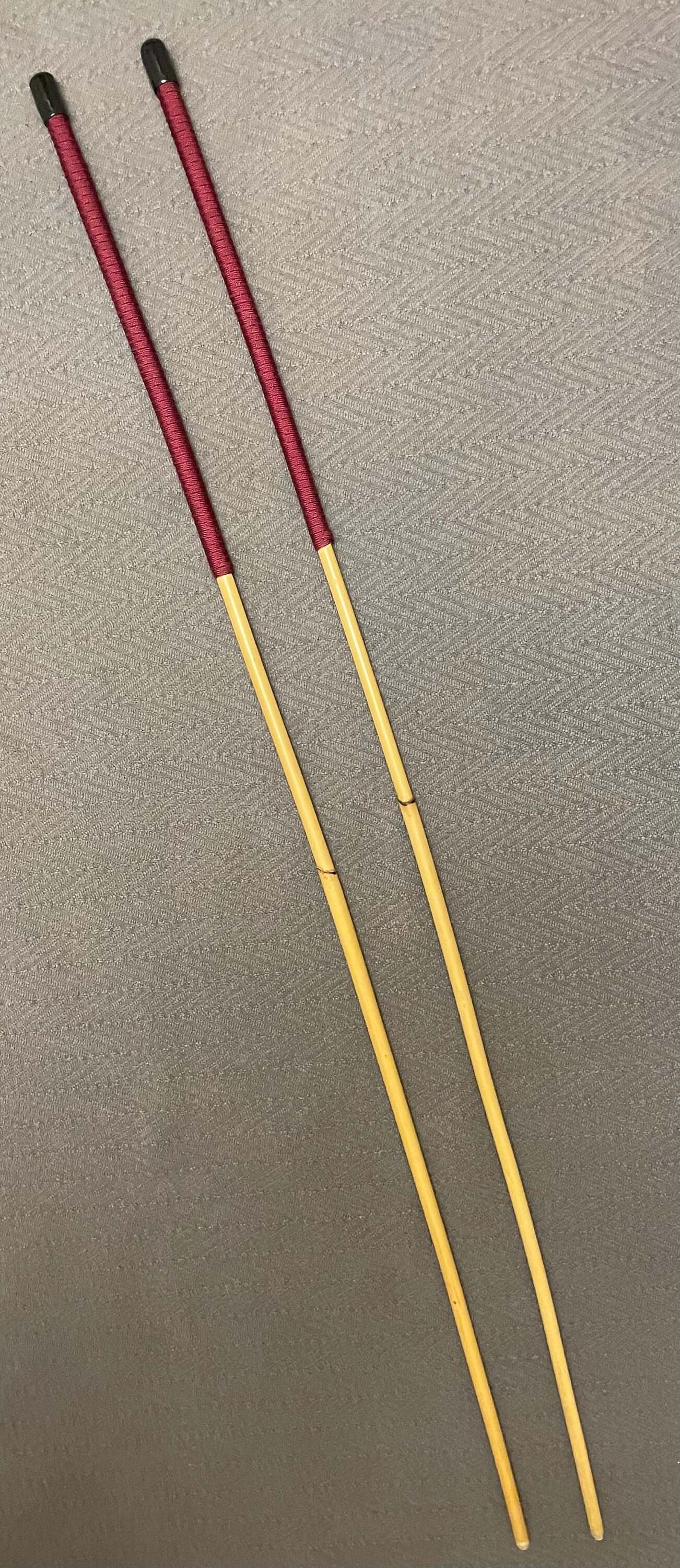Set of 2 Classic Dragon Rattan Canes / School Canes - 90-95 cms Length with Paracord Handles