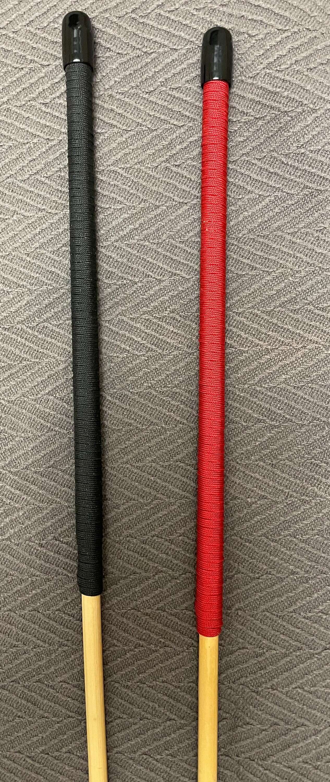 Classic Dragon Canes / Junior Cane / Senior Cane / Reformatory Cane - 90 - 95 cms Length - Red or Black Paracord Handles