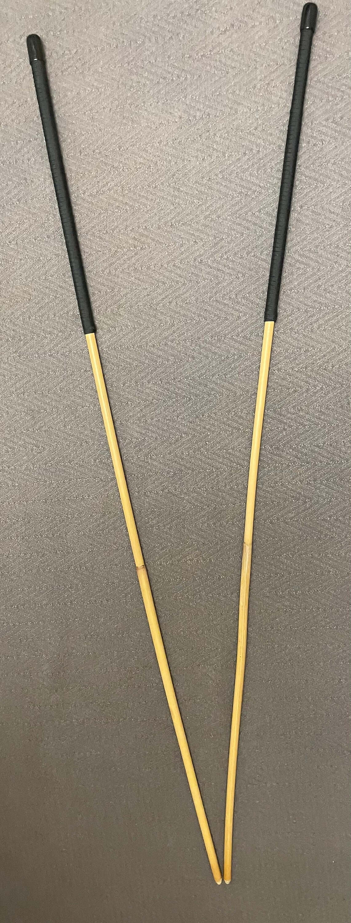 Set of 2 Classic Dragon Rattan Canes / School Canes - 90-95 cms Length with Paracord Handles