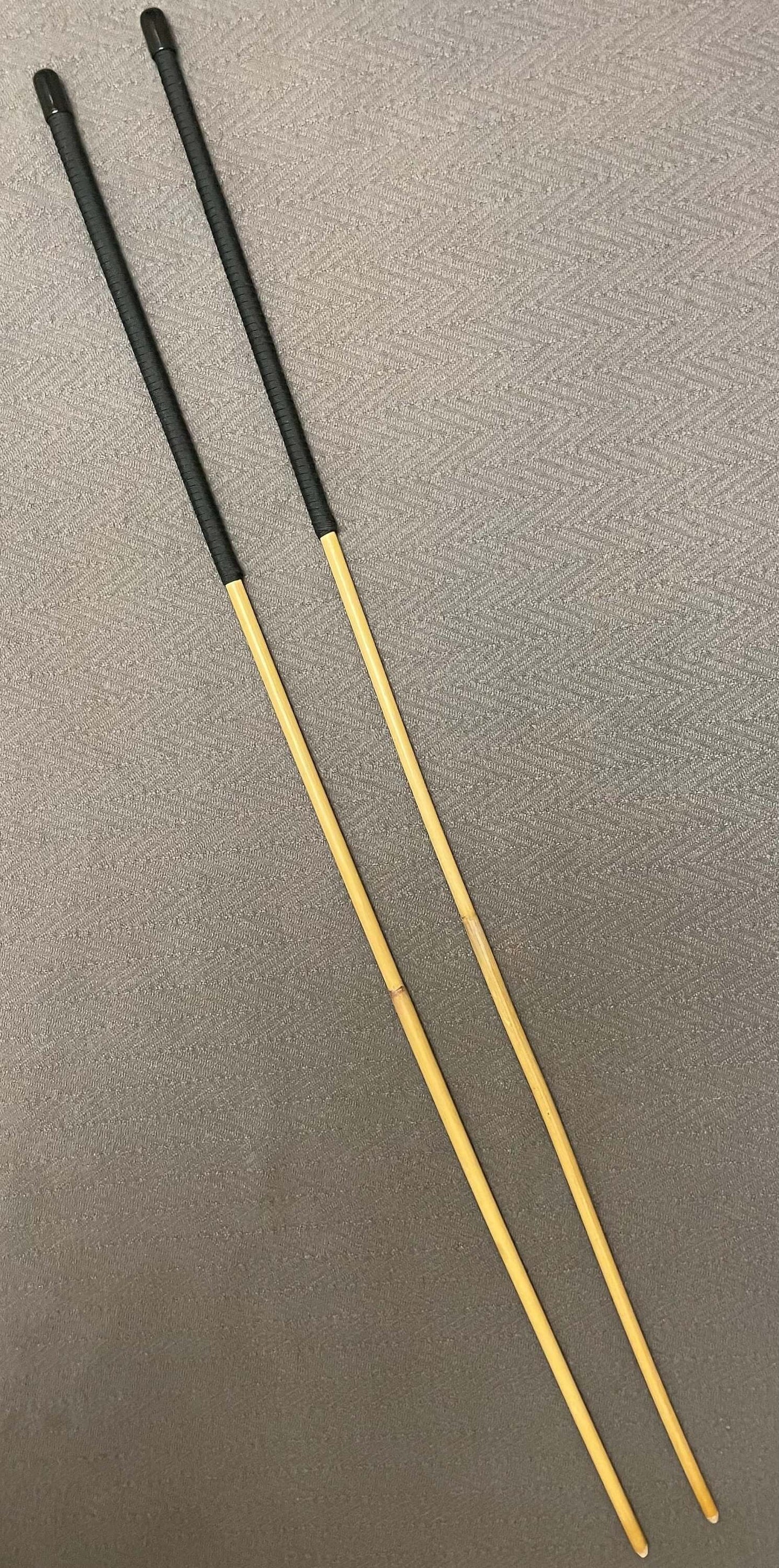 Set of 2 Classic Dragon Rattan Canes / School Canes - 90-95 cms Length with Paracord Handles